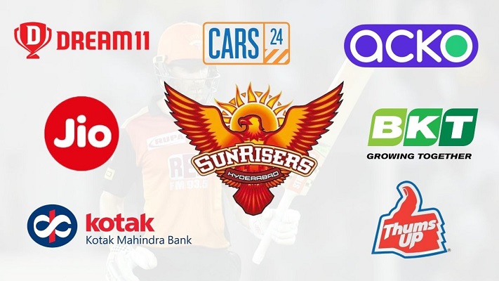 Список спонсорів IPL - Sunrisers Hyderabad (SRH) - все список спонсорів IPL